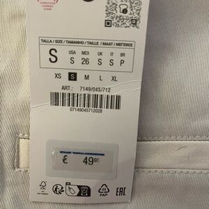 Zara Off white pants NWT